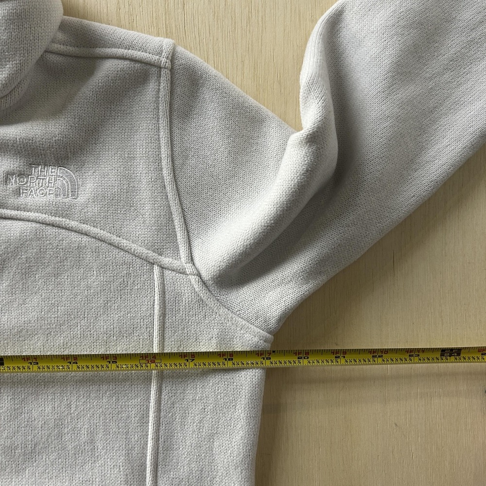 The North Face Jacket Womens Small White Fleece Full Zip Pockets Lightweight - Picture 4 of 8